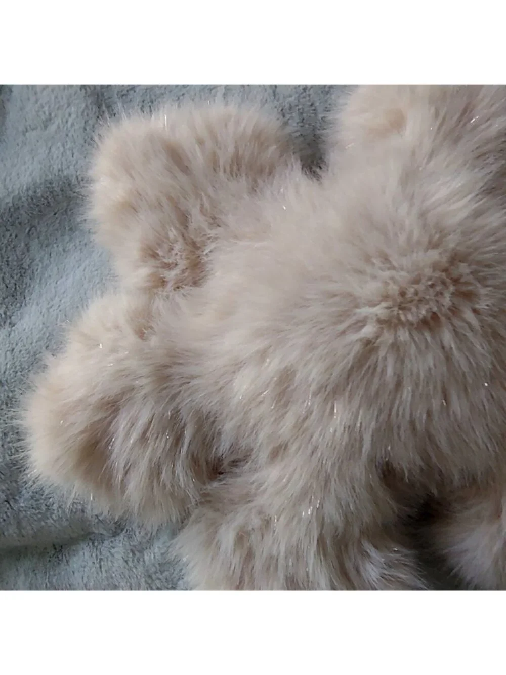 Pottery Barn Sparkle Faux Fur Snowflake Pillow 18